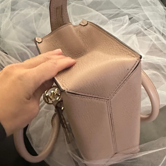 Michael Kors Taupe Satchel with Gold Accents - Picture 2 of 5